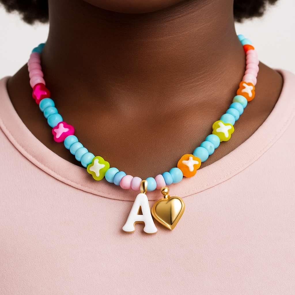 Alphabet Charmy Initial Necklace – Kids