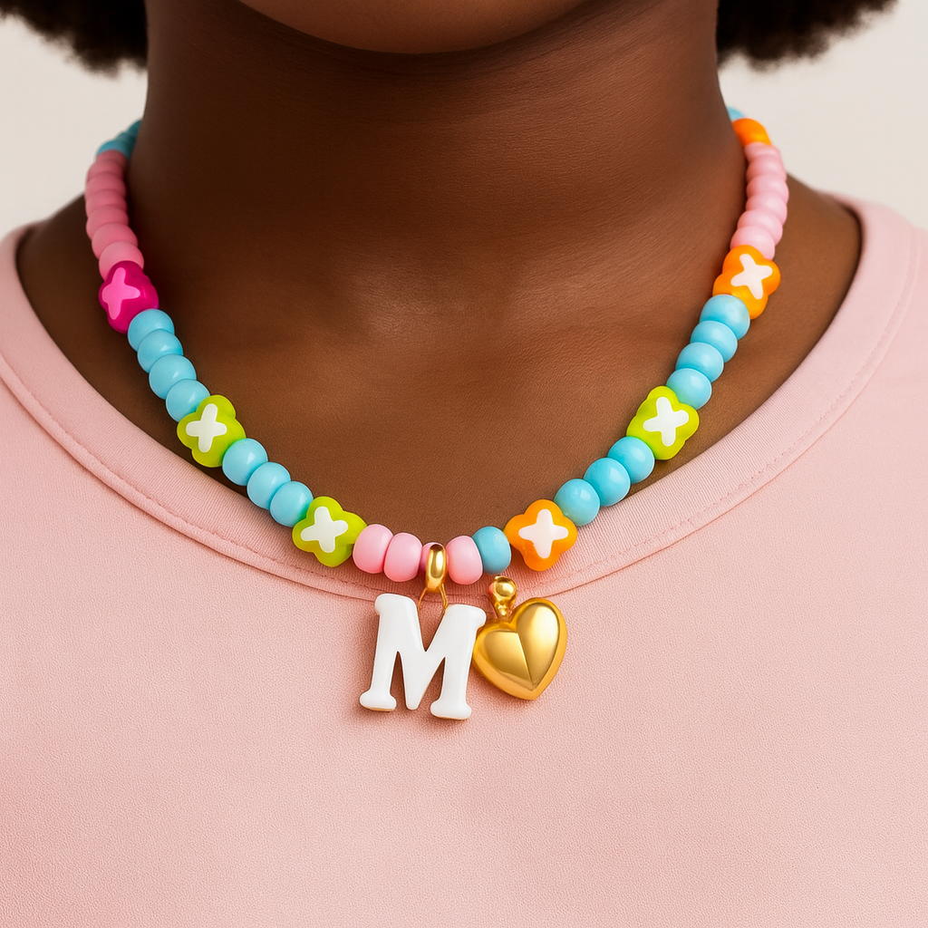Alphabet Charmy Initial Necklace – Kids